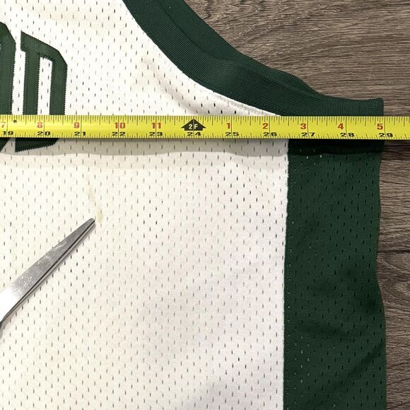 Vintage Inglewood Basketball Jersey Mens 4XL White Green Nike Paul Pierce 34 - Picture 7 of 11